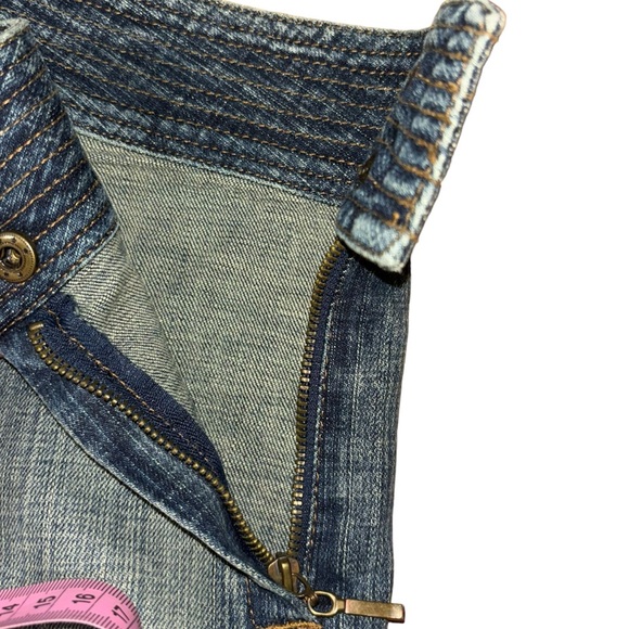 Vintage Y2K Rampage Jean Company Denim Low Rise Double Button Bootcut Jeans - Picture 11 of 13